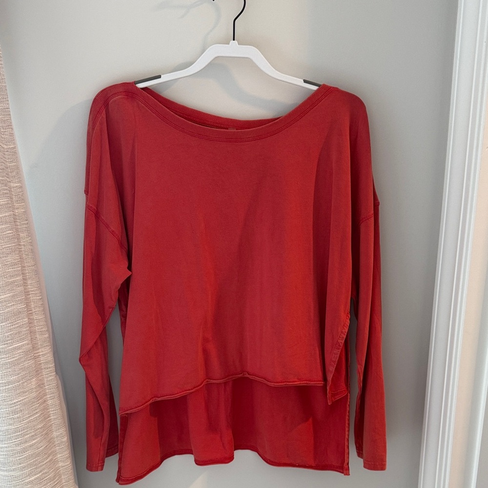 FP Movement by Free People Red Long Sleeve Top